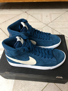 38码 耐克 nike sb blazer高帮女子休闲运动滑