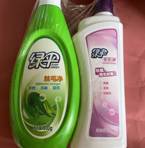 绿伞 丝毛净77毛衣净中性洗衣液 500g77320g【全新未拆