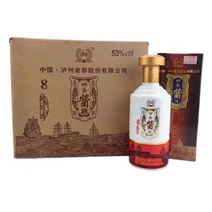 2014年产泸州老窖四面酱酒酱8 53度500ml*6瓶酱香型白酒粮食酒