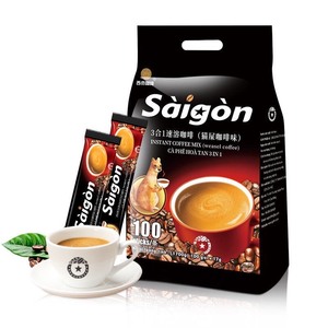 【1折】100条越南西贡猫屎味咖啡粉3合1速溶咖啡粉