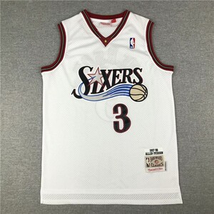 艾弗森3号刺绣球衣nba76人队篮球服运动服背心训练服队服男