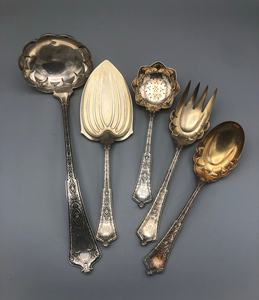 tiffany蒂芙尼波斯系列纯银餐具,转藏