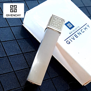 95新纪梵希打火机givenchy银色净面电子充气打火机二手正品