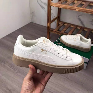 puma/彪马女鞋蕾哈娜厚底漆皮松糕鞋增高小白鞋秋冬运动休闲