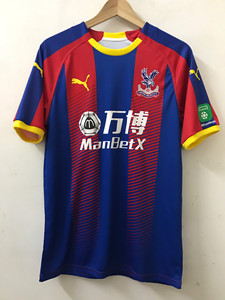 英超水晶宫足球队1819赛季主场球衣m码,全新带吊牌.光版无