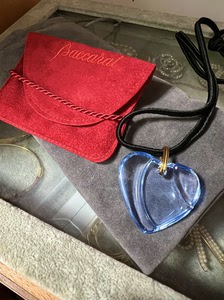 中古巴卡拉baccarat蓝色 海洋之星水晶项链