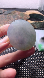 莫西沙双彩冰种雪花棉手镯芯翡翠