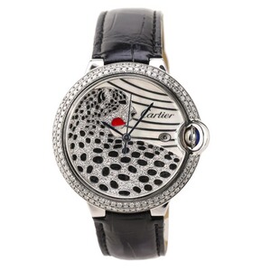 5新]卡地亚蓝气球后镶钻豹子自动机械男表