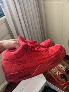 耐克nike篮球鞋  flight89 大红 全红 红椰子