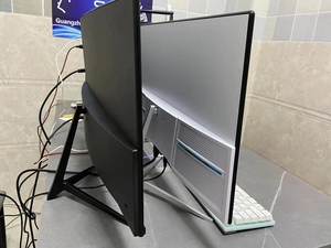 超高性价比超便宜全新24/27寸曲面无边框显示器曲面直面ip