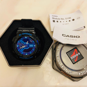 卡西欧黑紫蓝成色9新以上,无任何刮擦