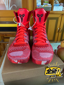科比篮球鞋!kobe zk9 九代!kobe9高帮圣诞配色!
