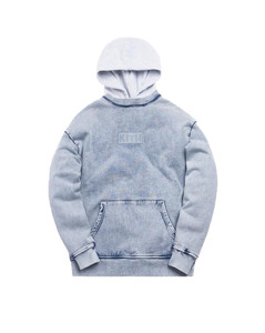 kith丹宁牛仔假两件卫衣帽衫