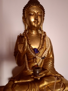 馆藏纯铜鎏金塑像,高45厘米 超大超重,纯铜释迦牟尼塑像,高