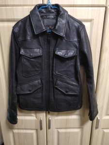 帮我爸出一件蔻驰皮衣, coach男士翻领孙红雷好先生同款皮