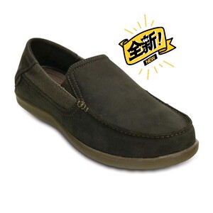 crocs卡洛驰男士休闲皮鞋乐福鞋真皮头层皮202221正品