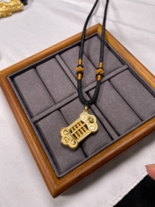 钻石凤凰旗舰店天猫黄金吊坠 金如意算盘999足金古法金算盘男女貔貅