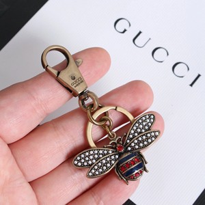 gucci古驰包挂汽车钥匙扣古奇水晶珍珠礼物钥匙扣金属挂件