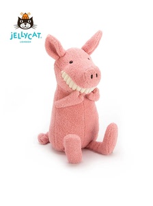 英国jELLYCAT微笑大牙猪疗愈毛绒陪伴玩具安抚玩偶公仔猪