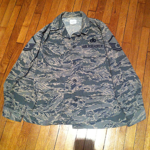 美国美军空军abu原版公发虎斑迷彩作战服夹克古着复古