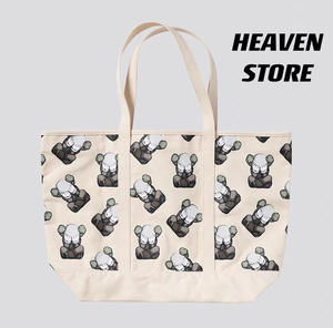 优衣库kaws 2021款第四弹联名合作款购物帆布袋托特包4