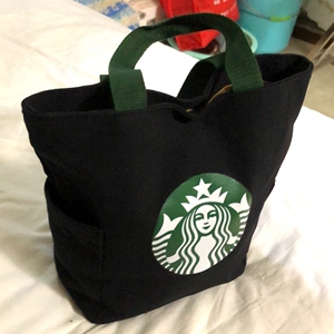 【全新星巴克帆布手提袋16.9一个包邮】之前公司买来送客户的