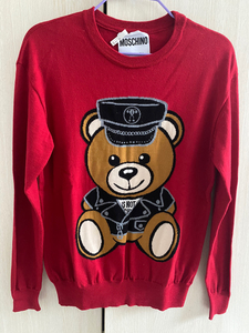 moschino 莫斯奇诺 警察熊 皮衣熊 针织衫 毛衣 同