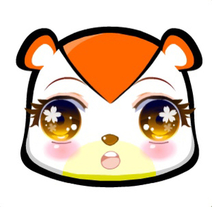 奥比岛绝版熊装表情 日本公主表情 紫藤花雀平替