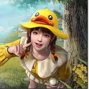 包邮出租和平精英吃鸡小黄鸭cos大全套有道具m码,道具一把a