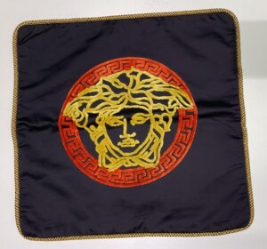 现代轻奢刺绣范思哲人头沙发靠垫套抱枕套