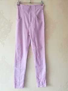 snidel正品紫色高腰裤sindel高腰甜美长裤均码。不退
