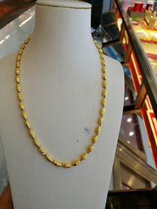 老凤祥黄金项链,千足金,重量34.67克,50厘米,贵重物品