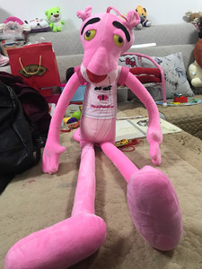 粉红顽皮豹 高90厘米。玩具公仔娃娃全新闲置转，售出不退换。
