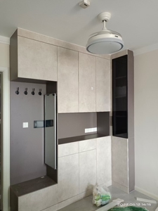 大亚板材:柜体是大亚e0级颗粒板,含大亚e0级门,投影面积5