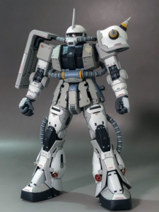 育胶乐园gk万代 mg 夏亚专用扎古ii 2.0白狼配色.