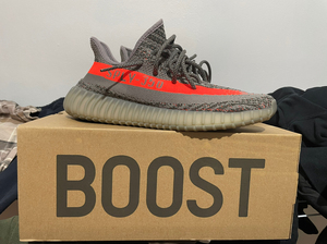 yeezy350灰橙初代