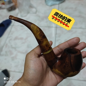 鼠李根(麻梨疙瘩)的烟斗,盘玩了10年,有感兴趣的朋友可以收