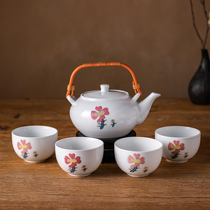 老瓷收藏茶具 系80年代出口日本用瓷洪江大球泥藏品茶壶茶杯家用