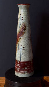 大井陶艺花瓶，做工精致古朴，家里插花、装饰摆件好器物，品相如