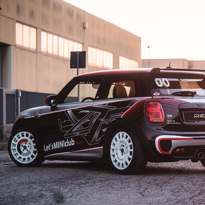 mini改装意大利oz rally racing白色轮毂