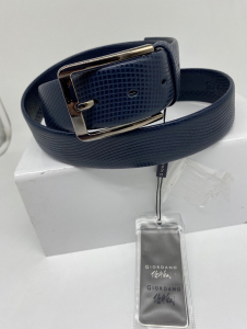 佐丹奴头层牛皮腰带 兰色