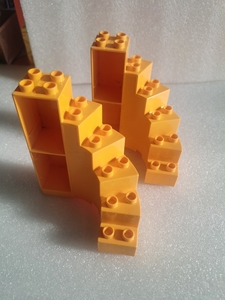 正品 乐高 旋转楼梯 得宝 旋转楼梯 大颗粒 旋转楼梯