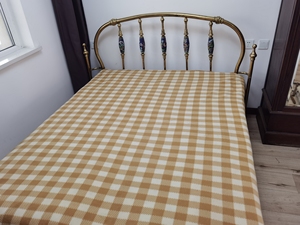 景泰蓝双人铜床,家里老物件处理