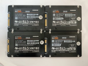 4个三星860EVO 250G固态硬盘，2.5寸固态硬盘笔记