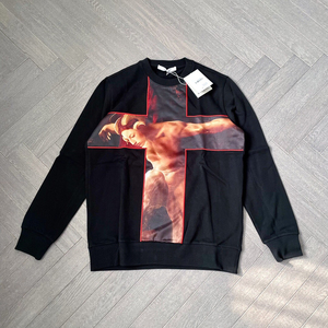 givenchy 纪梵希 十字圣母黑色卫衣 xs s码