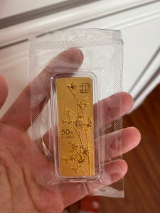 浦发银行金条 竹报平安 50g 全新  415克价 顺丰保价