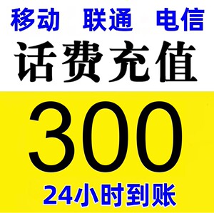 广东话费快充全国三网移动联通电信话费300,大额不卡单,数量