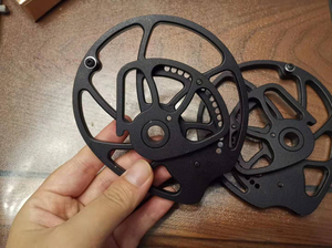 自己做的复合弓偏心轮,diy配件,最长直径12厘米!具体尺寸