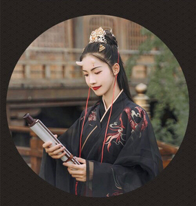 风雪初晴 红缨发冠 十里同款 正版原创发冠 夜弦歌发冠 汉服