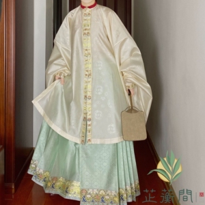 芷蘅间 仿明代立领对襟琵琶袖长衫 春秋款原创正品汉服女